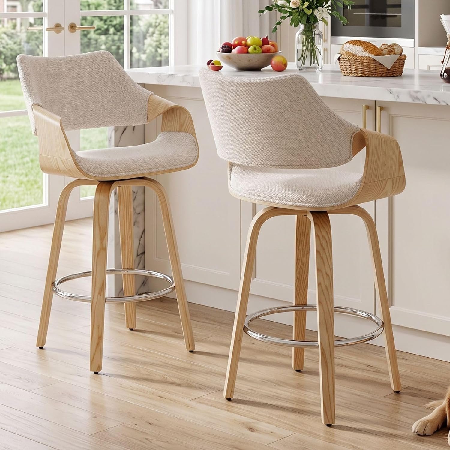 Beige COunter stool