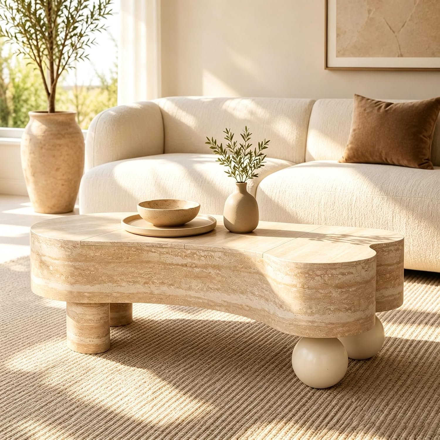 Cloud Coffee Table with Storage,