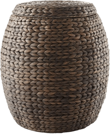 Round Storage Basket with Lid