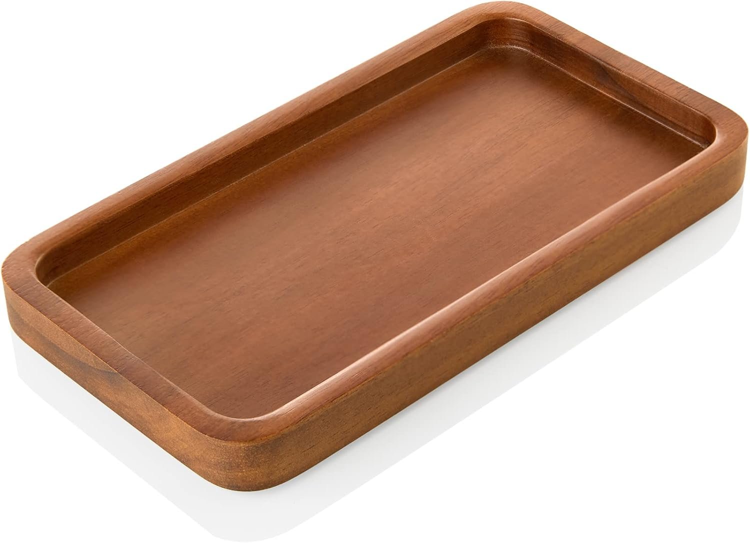 Shallow catchall tray product shot for an entryway console
