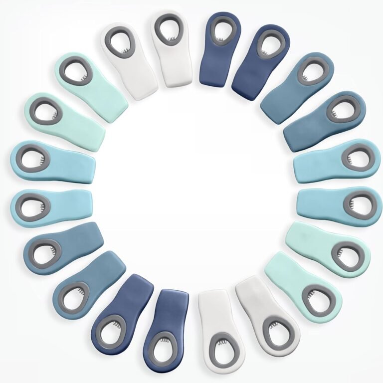 Magnetic food bag clips with airtight seal grip for pantry storage