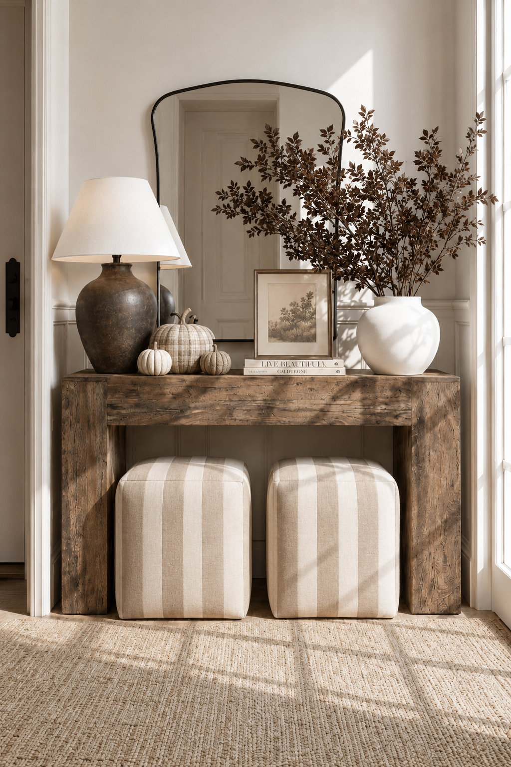 Fall consol table