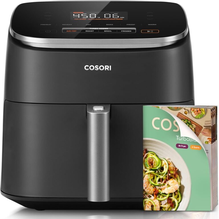 Cosori TurboBlaze 9-in-1 air fryer, 6 qt, with PFAS-free ceramic coating