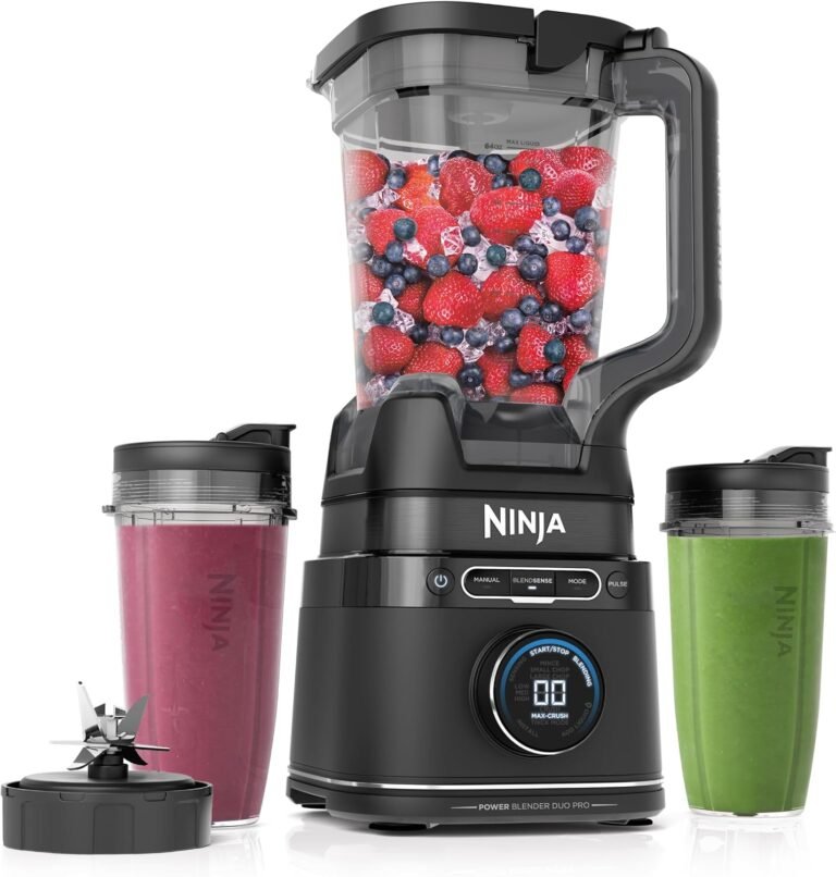 Ninja Detect BlendSense blender with 72 oz pitcher and two 24 oz to-go cups, black